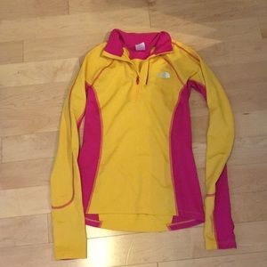 North Face vapor wick zip shirt- bogo sale